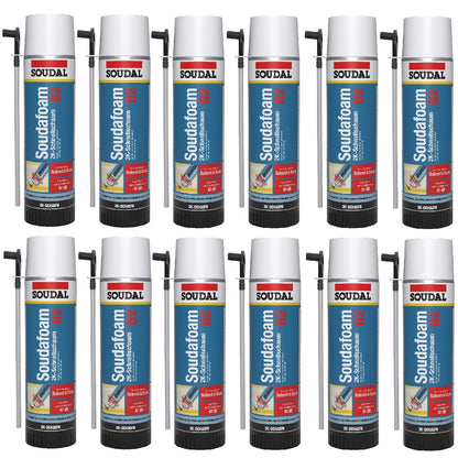 Soudal Soudafoam 2K Zargenschaum B2 400ml – 12er Pack