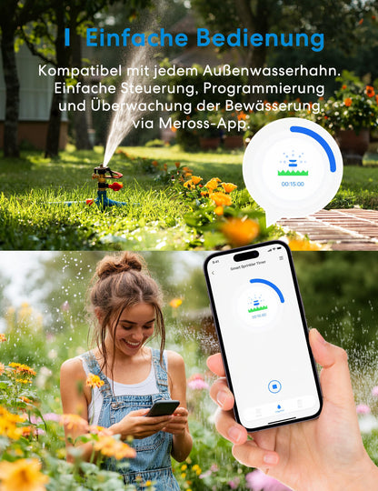 Meross Bewässerungscomputer WLAN MST100 mit App-Steuerung