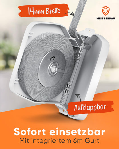 MEISTERBAU Rolladen Gurtwickler Aufputz 14 mm 180° schwenkbar 3 Stück