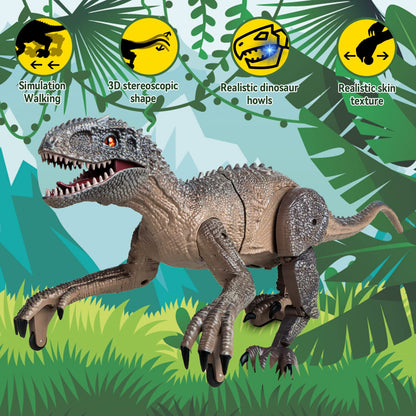 Kizmyee Velociraptor Dinosaurier ferngesteuert mit LED-Augen und Sound
