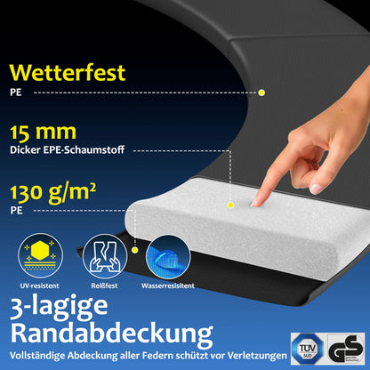 KESSER Gartentrampolin Ø 305 cm, Komplettset mit Sicherheitsnetz