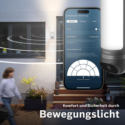 Bosch Smart Home Aussenkamera II Überwachungskamera Aussen – anthrazit