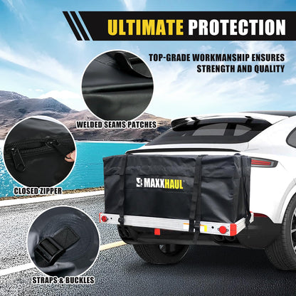 MaxxHaul 70209 Softshell-Gepäcktasche für Anhängerkupplung, schwarz