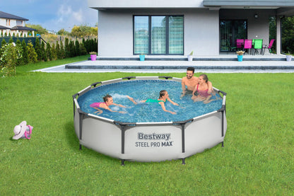 Bestway Steel Pro MAX Pool-Set Ø305cm - Lichtgrau