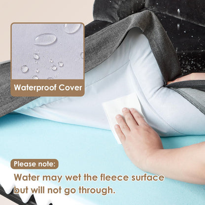 EHEYCIGA Orthopädisches Hundebett Memory Foam - XL, Dunkelgrau