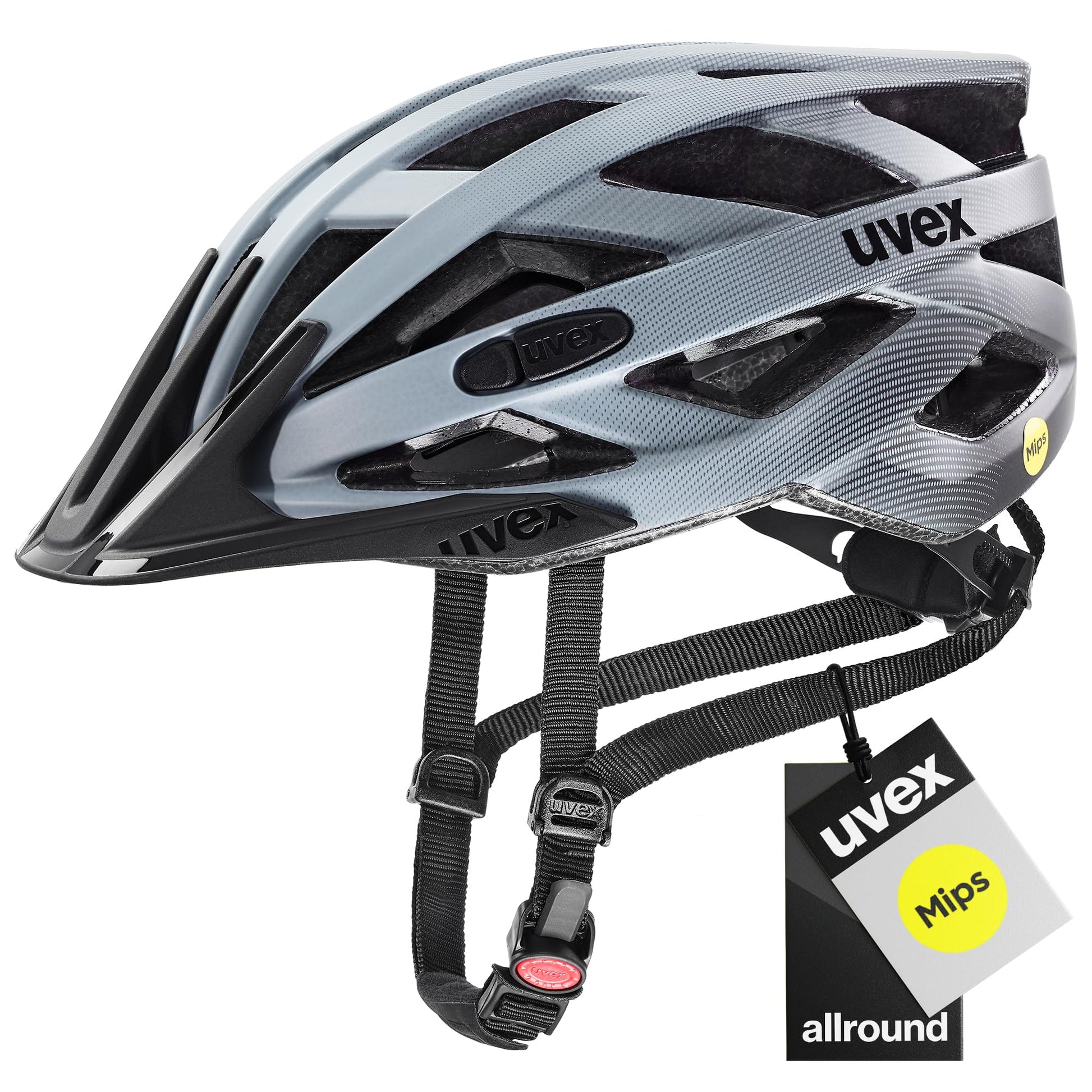uvex i-vo cc MIPS Allround-Helm Dove matt 56-60 cm, Aussenschale aus Polycarbonat