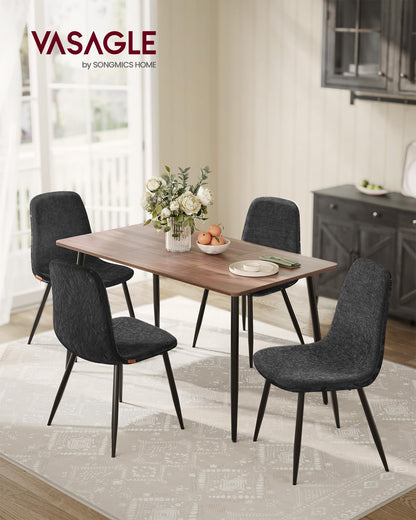 VASAGLE Esszimmerstuhl 4er Set KDC188G01 – Schiefergrau