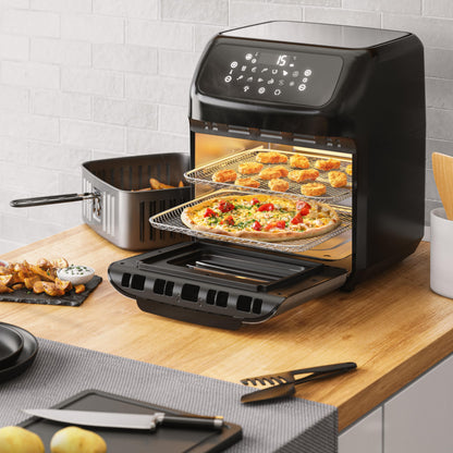 Arendo 4-in-1 Heissluftfritteuse 12L – LED Touchscreen