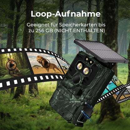 VOOPEAK TC37 Solar Wildkamera 4K 60MP, WLAN, Sternenlicht-Nachtsicht