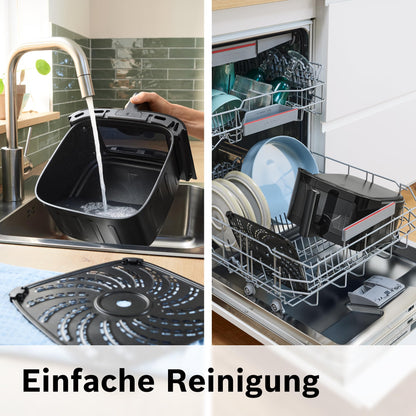 Bosch Serie 6 MAF671B0 Heissluftfritteuse XXL 7.2L - Schwarz
