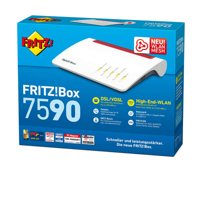 AVM FRITZ!Box 7590 High-End WLAN Router - Generalüberholt
