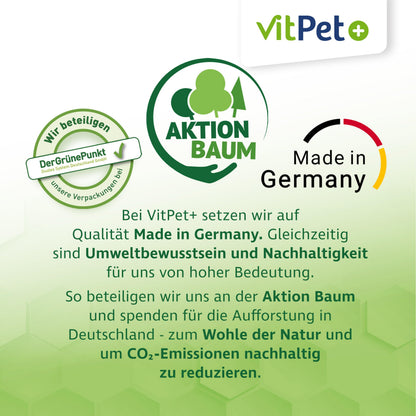 VitPet+ Huf Wohl Mineralfutter Pferde mit Biotin, Zink, 4 kg