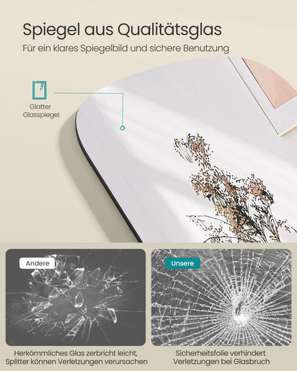 SONGMICS Ganzkörperspiegel 160 x 50 cm, Standspiegel, tintenschwarz