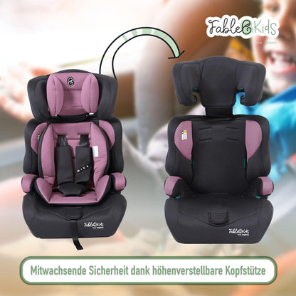FableKids 9-36kg 76-150cm ECE R129/03 Kinderautositz - Pink