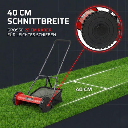 STAHLMANN Spindelmäher RoyalCut Handrasenmäher 40 cm Schnittbreite