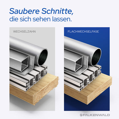 Falkenwald Kreissägeblatt 254x30 mm 80 Zähne Multi für Holz & Metall