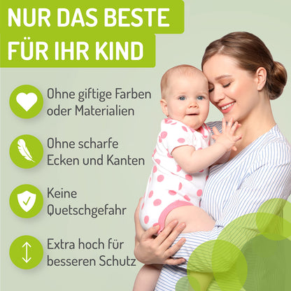 BOMI Merle Kindertreppengitter – XXL, 93-101 cm, Weiss