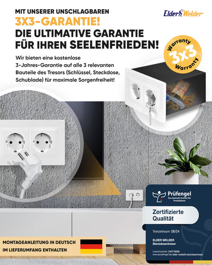 Elder Welder Steckdosen Safe Tresor - Mit Fake-Stecker Funktion