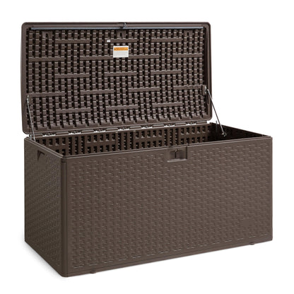 Amazon Basics Deckbox DB99 Aufbewahrungsbox Terrasse 375 l braun