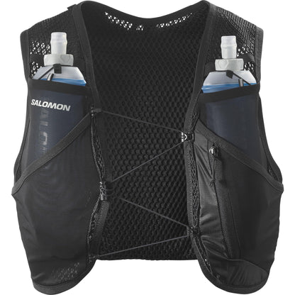 Salomon Active Skin 4 Trinkweste mit 2 Softflasks, schwarz, Grösse M