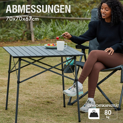 Portal Campingtisch Klappbar Aluminium Tischplatte