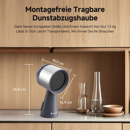AAOBOSI Mini Dunstabzugshaube - Desktop & Tragbar