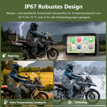 Carpuride W602BS Pro CarPlay Display für BMW Motorrad, 6,25 Zoll