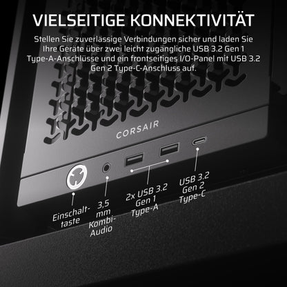 CORSAIR Frame 4000D Mid-Tower ATX PC-Gehäuse – Schwarz