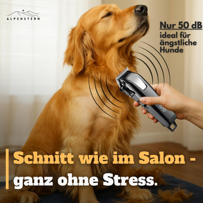 Alpenstern Hundeschermaschine – leiser Hundetrimmer mit 3h Akku