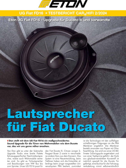 ETON UG FIAT FD16 Plug & Play Lautsprecher – Ducato 16.5cm