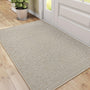DEXI Schmutzfangmatte Innen 92x142 cm Dünn Rutschfest – Beige. Rechteckige, beige Matte, nimmt Schmutz und Feuchtigkeit auf.