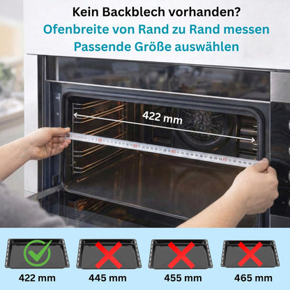 ICQN Backblech Set emailliert 422 × 370 mm für Electrolux, AEG, IKEA