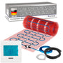 VILSTEIN® Elektrische Fussbodenheizung 150W/m² - 6m² Heizmatte. Dünne Gewebe-Heizmatte für die elektrische Fussbodenbeheizung.