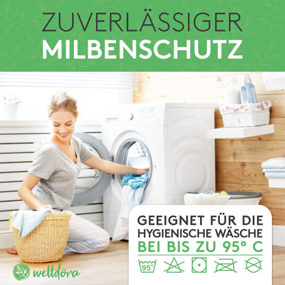 Welldora Premium Milbenbezug Matratzenschoner Allergiker 180x200x20