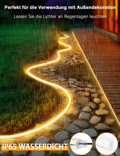 Lamomo LED Streifen 20M Warmweiss Dimmbar Wasserdicht