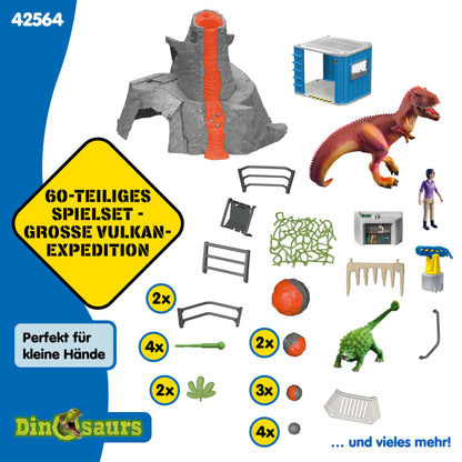 Schleich DINOSAURS Große Vulkan Expedition Spielset 42564