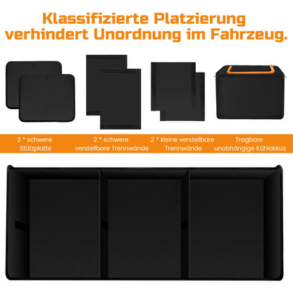 Einesin Kofferraum Organizer 88L mit 22L Kühltasche