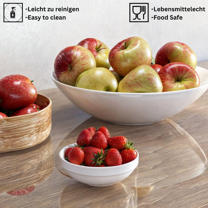 NURPELLE Tischfolie rund transparent, Ø 110 cm, 2 mm stark, PVC
