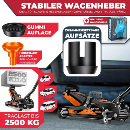 MASKO Wagenheber hydraulisch 2.5T Rangierwagenheber – Flach