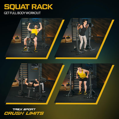 TREX SPORT Squat Rack Krafttraining Hantelständer TX-090S