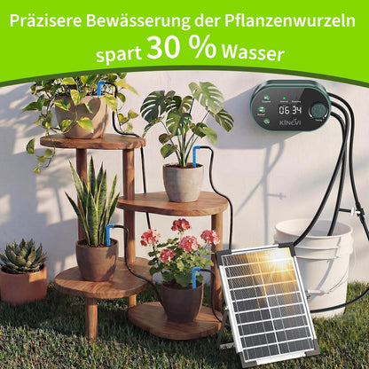 KINEVI IC308 Solar Bewässerungssystem, Tropfbewässerung Set 30 m