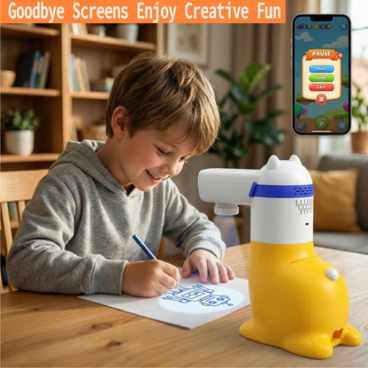 Yoturetoys i07Pro KI-Zeichenprojektor für Kinder 5-12 Jahre