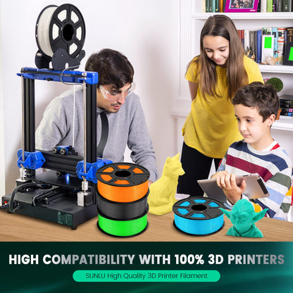 SUNLU PLA+ 3D Druckerfilament 1.75mm - 5kg CMYK Set