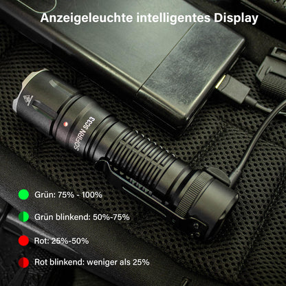 Sofirn SC33 LED Taschenlampe, 5200 Lumen, USB-C, wiederaufladbar