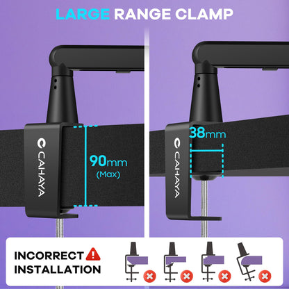 CAHAYA Mikrofonarm Low Profile, verstellbarer Schwenkarm bis 2,5 kg