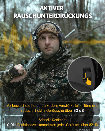 PROHEAR 030 Elektronischer Schiessgehörschutz Bluetooth Grün