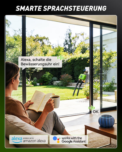 RAINPOINT WLAN Bewässerungscomputer mit 2 Ausgängen aus Messing