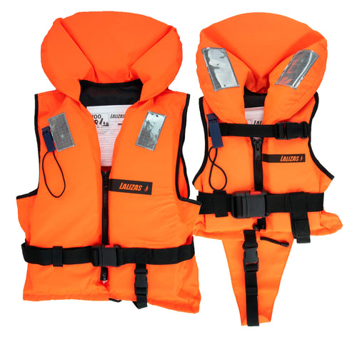 HonuNautic Feststoff-Rettungsweste 100 N, Grösse 2 (10-20 kg), orange