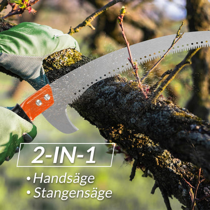 Walensee Astsäge PS-003, manuelle Stangensäge aus Edelstahl, 4,3 m
