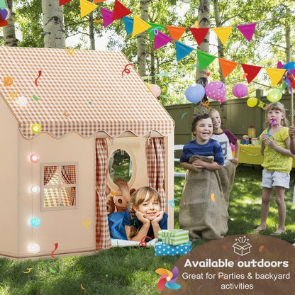 MUHMUH Spielzelt für Kinder, Indoor Spielhaus mit Fenstern